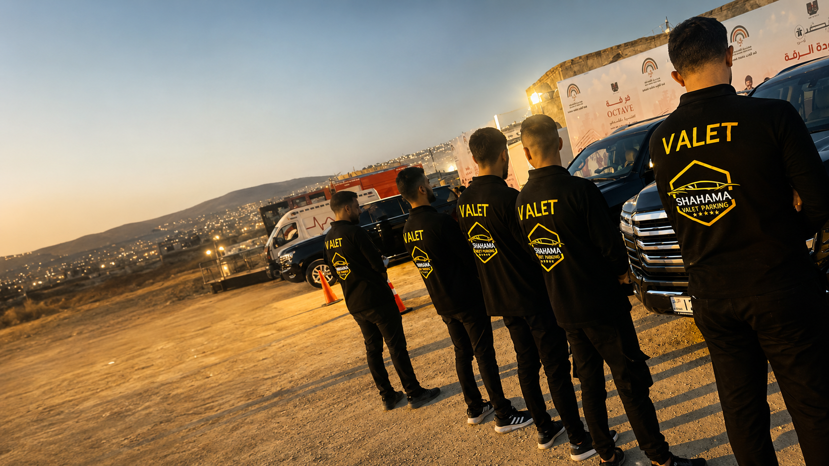 Shahama Valet team on duty